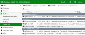 default root vdom certificates